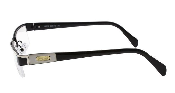 Hotochki Men's Semi Rim Stainless Steel Alloy Frame Reading Glasses D2015 Reading Glasses Hotochki