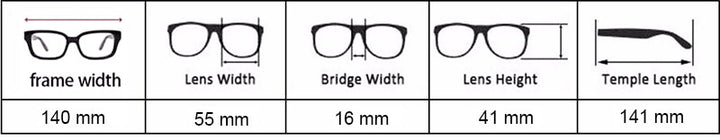 Reven Jate Unisex Full Rim Square Acetate Eyeglasses S1016 Full Rim Reven Jate