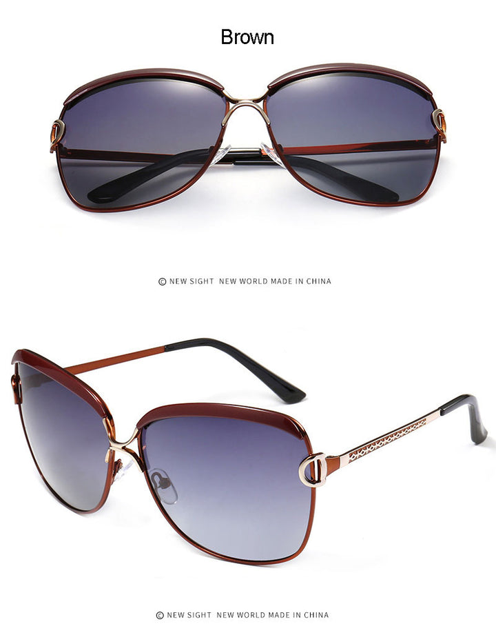 Reven Jate Women Sunwear 8702 Woman Sunglasses Frame Polarized Gradient Tinted Lenses Polarize Sun Frame Sunglasses Reven Jate