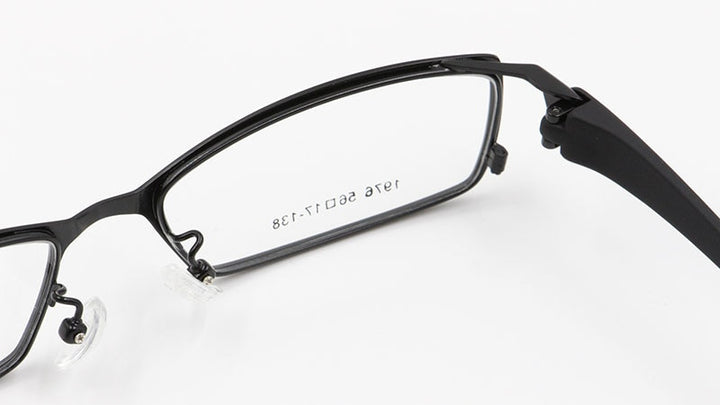 Bclear Men's Full Rim Alloy Frame Eyeglasses TR-90 Temples S1976 Full Rim Bclear