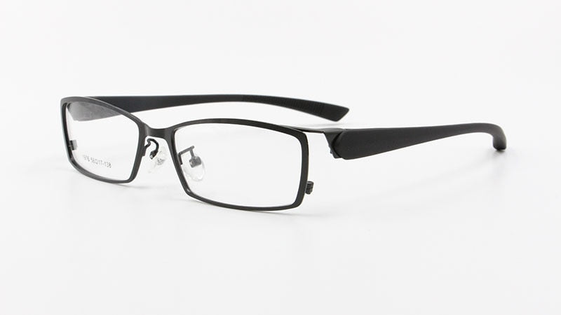 Bclear Men's Full Rim Alloy Frame Eyeglasses TR-90 Temples S1976 Full Rim Bclear