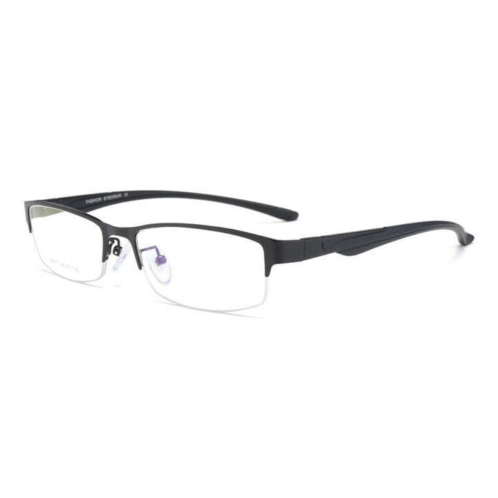 Hotochki Unisex Semi Rim Stainless Steel Alloy Frame Reading Glasses Xs671 Reading Glasses Hotochki +50 black