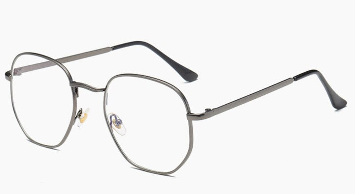 Brightzone Unisex Eyeglasses Full Rim Square Alloy Titanium Full Rim Brightzone