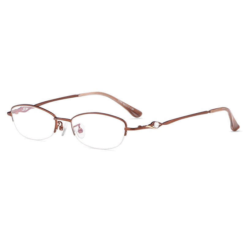 Hotochki Women's Semi Rim Alloy Frame Reading Glasses 3039 Reading Glasses Hotochki
