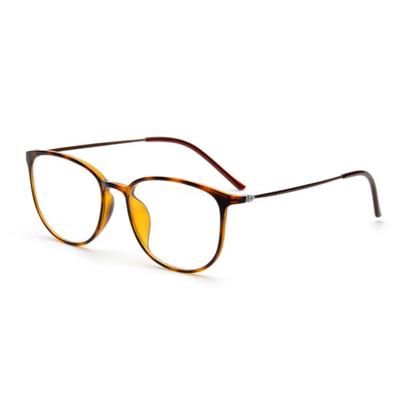 Hotochki Women's Slim Full Rim Plastic Metal Frame Eyeglasses 2212 Full Rim Hotochki Leopard