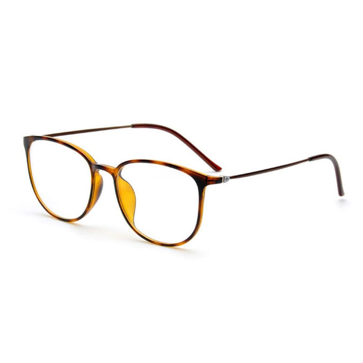 Hotochki Women's Slim Full Rim Plastic Metal Frame Eyeglasses 2212 Full Rim Hotochki Leopard