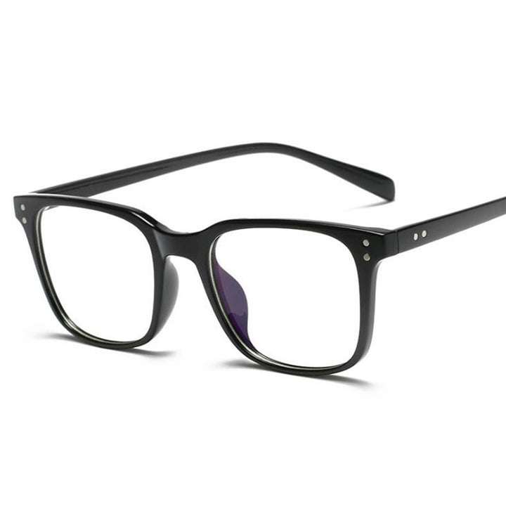 Hotochki Unisex Full Rim TR-90 Resin Square Acetate Frame Eyeglasses 5025 Full Rim Hotochki