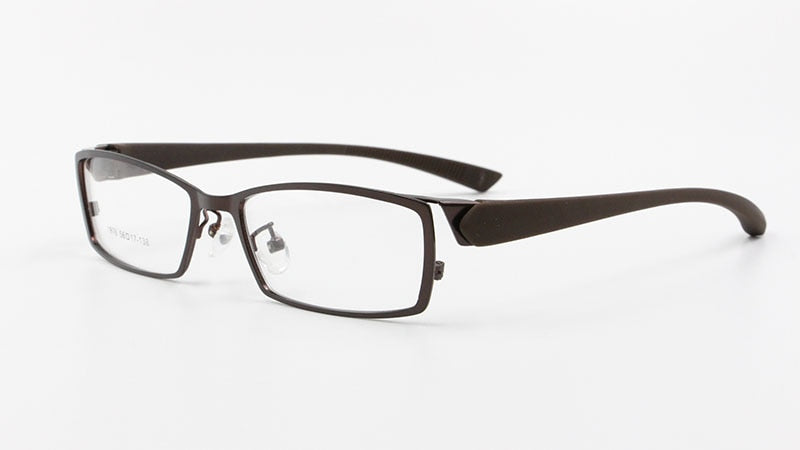 Bclear Men's Full Rim Alloy Frame Eyeglasses TR-90 Temples S1976 Full Rim Bclear