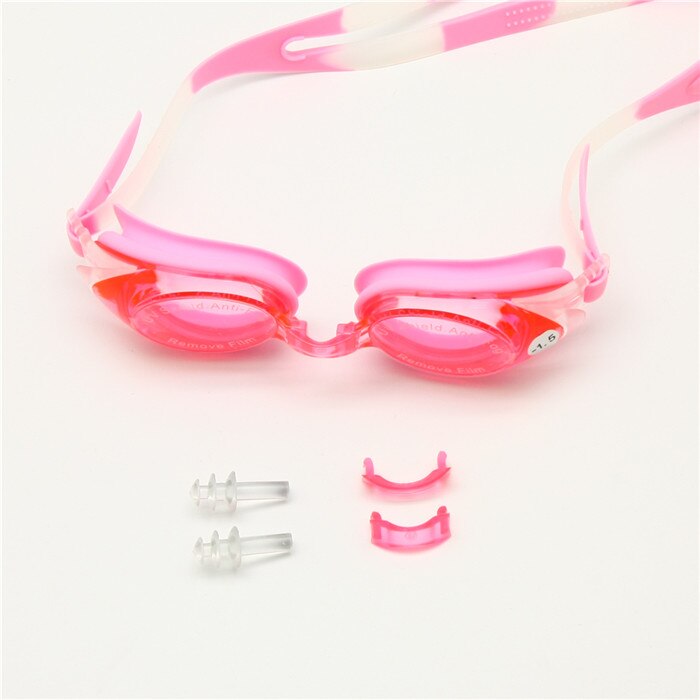 Enzodate Unisex Full Rim Polycarbonate Myopic Swim Goggles 9300fc Goggles Enzodate