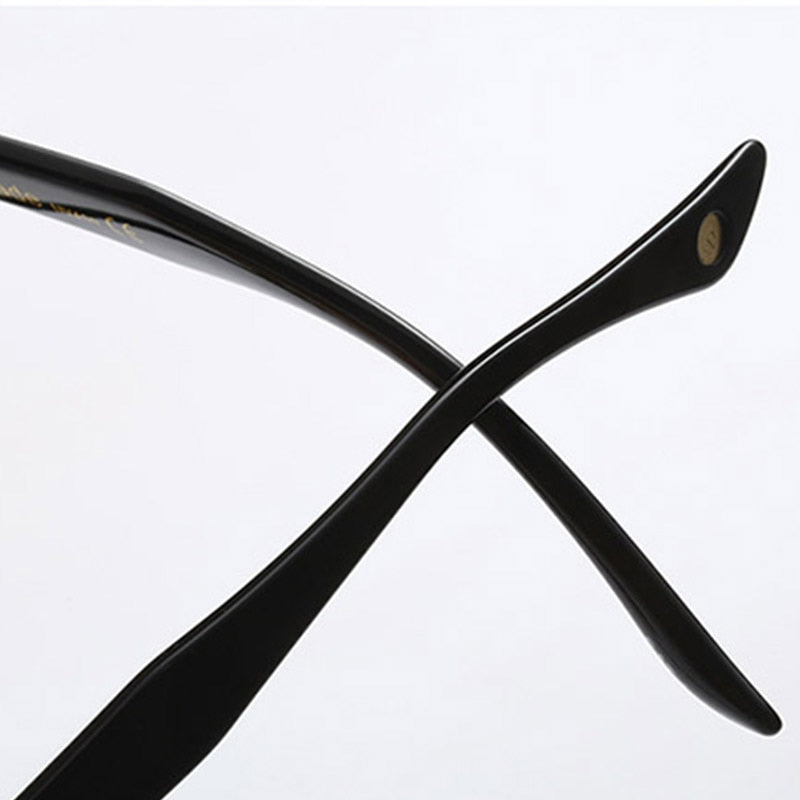 Hotony Women's Full Rim Round Cat Eye Acetate Frame Eyeglasses 97551 Full Rim Hotony