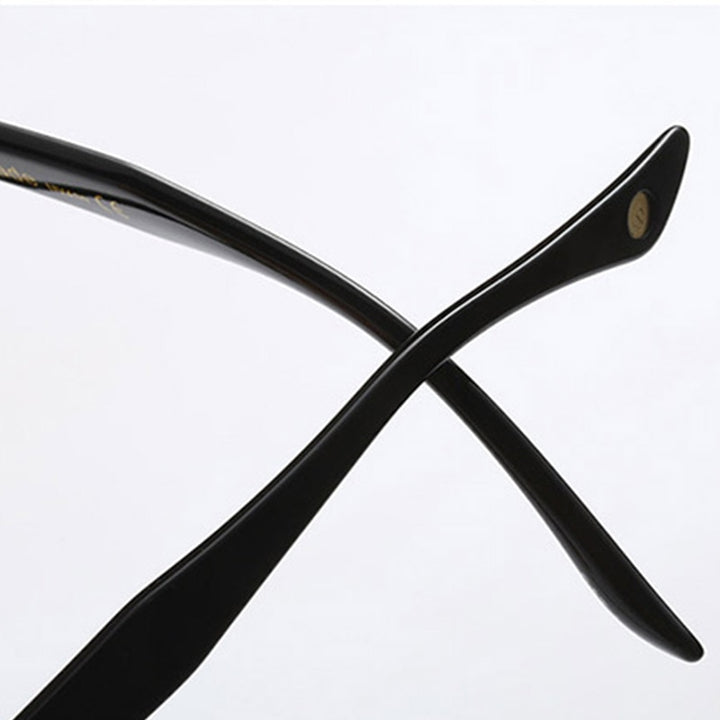 Hotony Women's Full Rim Round Cat Eye Acetate Frame Eyeglasses 97551 Full Rim Hotony
