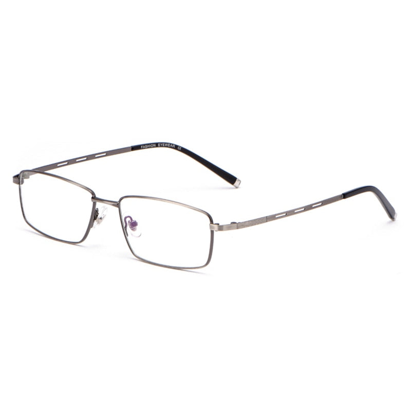 Handoer Men's Full Rim Square Alloy Eyeglasses F3099 Full Rim Handoer Gray  