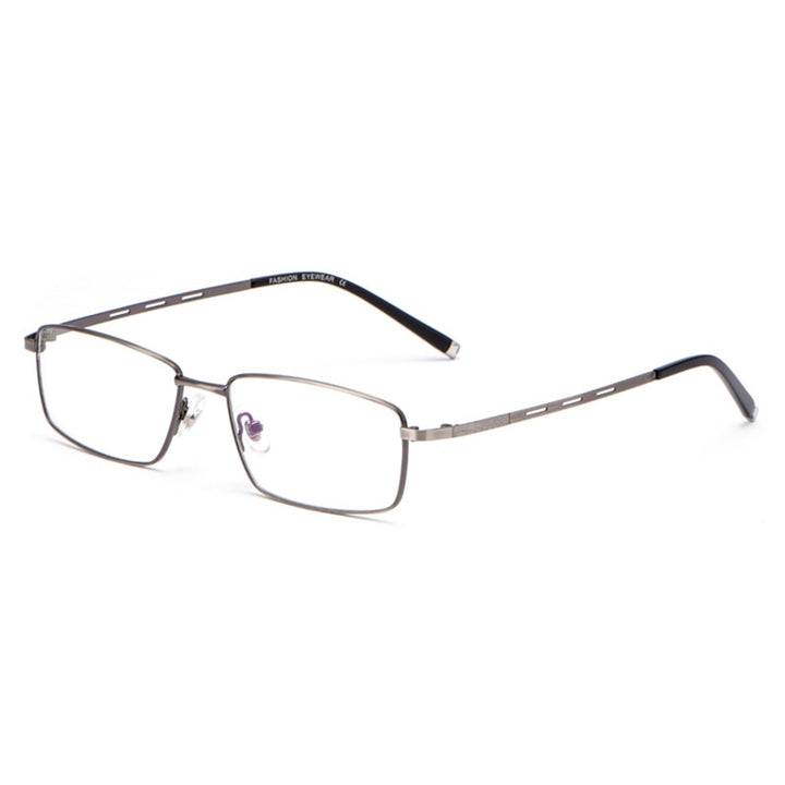 Handoer Men's Full Rim Square Alloy Eyeglasses F3099 Full Rim Handoer Gray  
