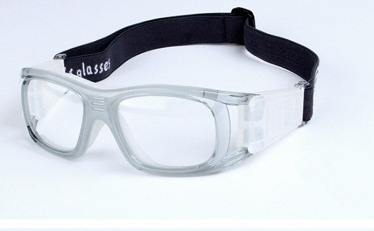 Chashma Ottica Unisex Full Rim Square Acetate Sport Goggle Eyeglasses 0847 Full Rim Chashma Ottica Transparent Gray