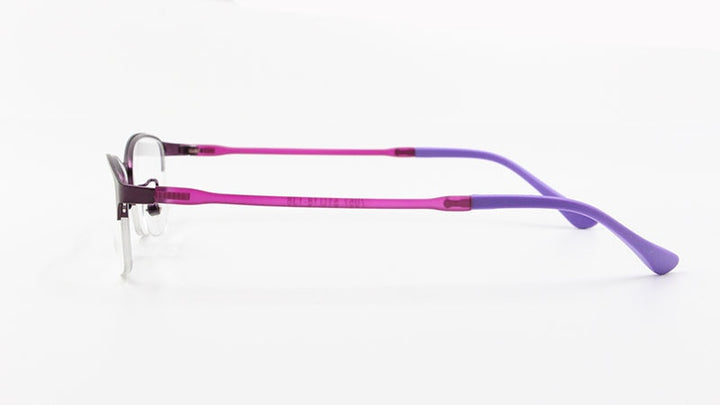 Women's Half Rim Alloy Frame Eyeglasses N7057 Semi Rim Bclear