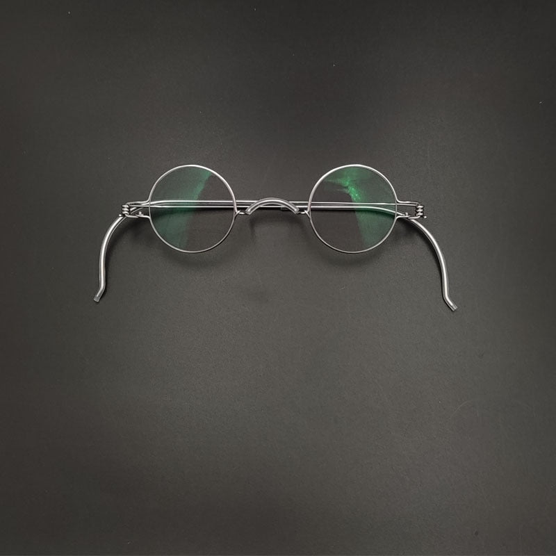 Yujo Unisex Full Rim Round Stainless Steel Eyeglasses Y013 Full Rim Yujo