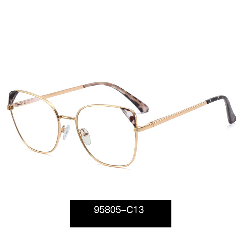 Hotony Women's Full Rim Cat Eye TR 90 Resin Alloy Frame Eyeglasses 95805 Full Rim Hotony C13