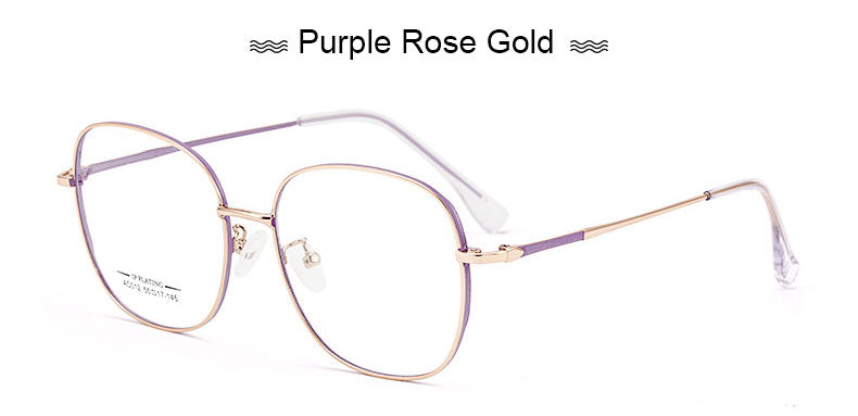 Hotony Unisex Full Rim Aluminum Magnesium Alloy Frame Eyeglasses AC012 Full Rim Hotony