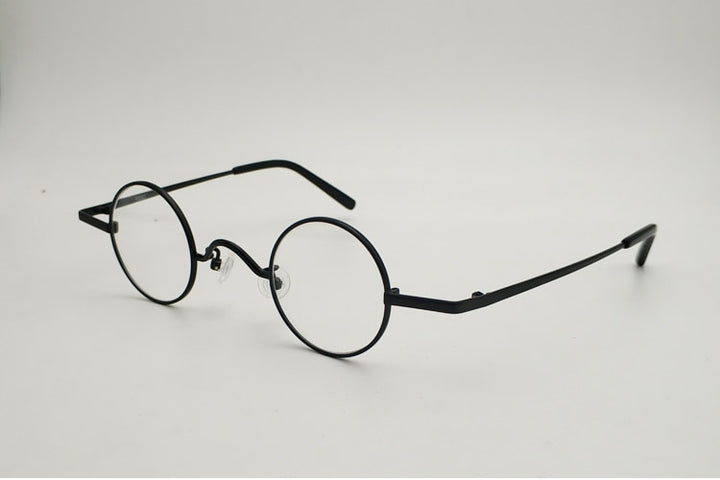 Yujo Unisex Small Round Eyeglasses Alloy Full Rim 811001 Full Rim Yujo