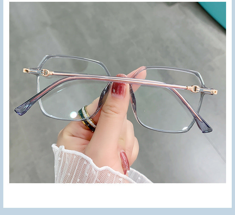 Hotony Women's Full Rim TR 90 Resin Square Frame Eyeglasses Lk303 Full Rim Hotony