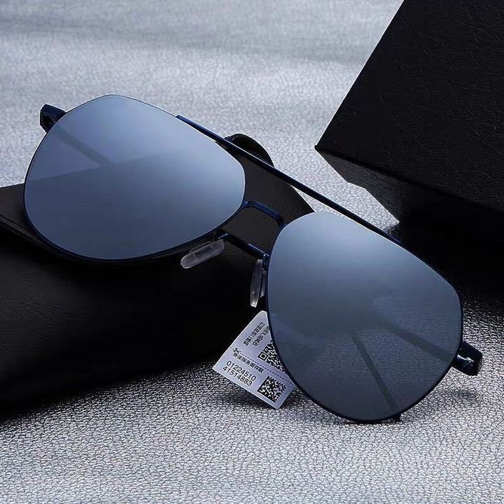 Yimaruili Women's Full Rim Double Bridge Alloy Frame Polarized Lens Sunglasses B8011 Sunglasses Yimaruili Sunglasses Silver Other