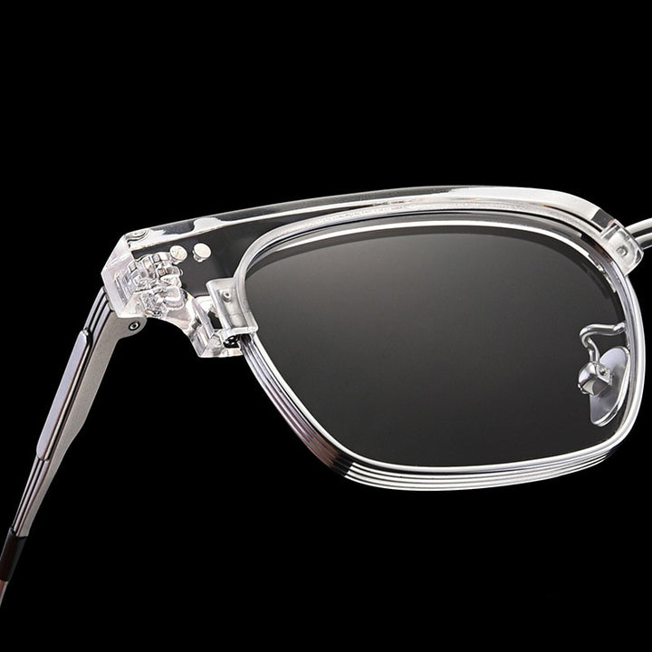 Gatenac Unisex Full Rim Square Acetate Frame Eyeglasses Gxyj184 Full Rim Gatenac