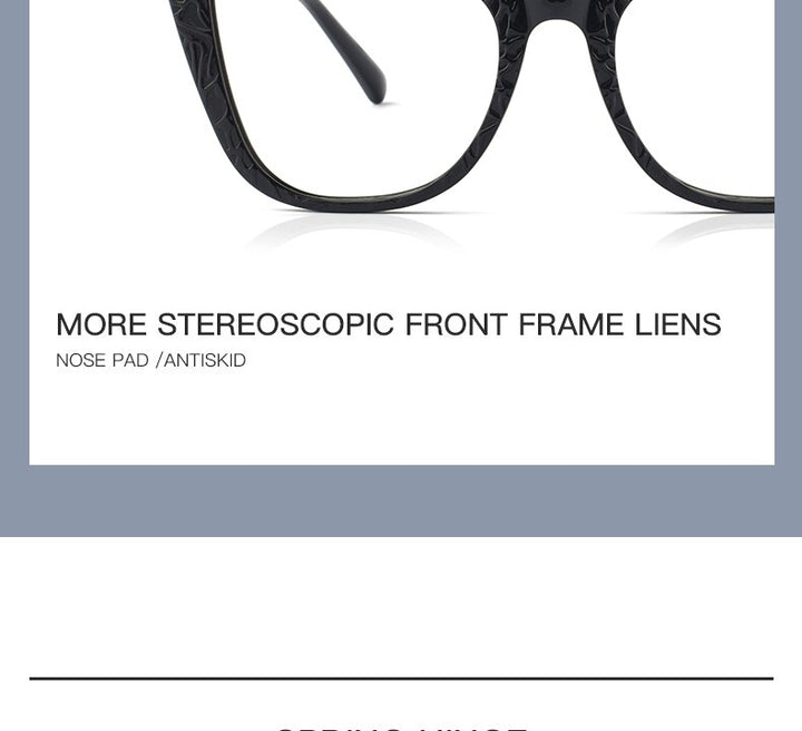 Hotochki Women's Full Rim Cat Eye TR-90 Resin Acetate Frame Eyeglasses Z508 Full Rim Hotochki
