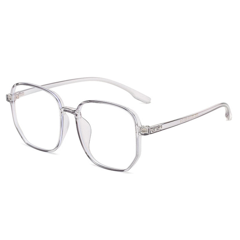 Hotony Women's Full Rim Oversized Round Square Tr 90 Eyeglasses 1535 Full Rim Hotony