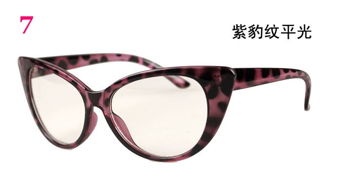 CCspace Unisex Full Rim Cat Eye Tr 90 Titanium Frame Eyeglasses 49197 Full Rim CCspace C7 leopard
