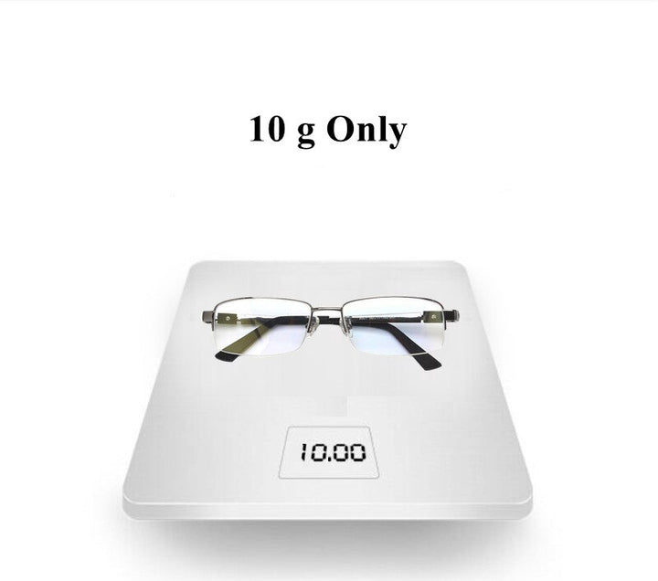 Chashma Ottica Men's Semi Rim Rectangle Titanium Eyeglasses 8001 Semi Rim Chashma Ottica