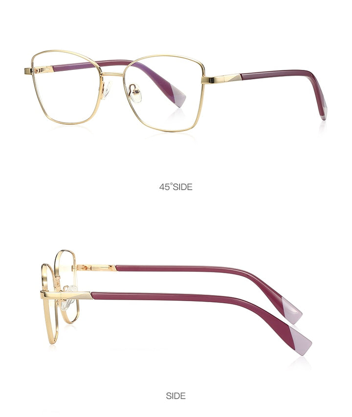 Hotochki Unisex Full Rim Square Alloy Frame Eyeglasses 3010 Full Rim Hotochki