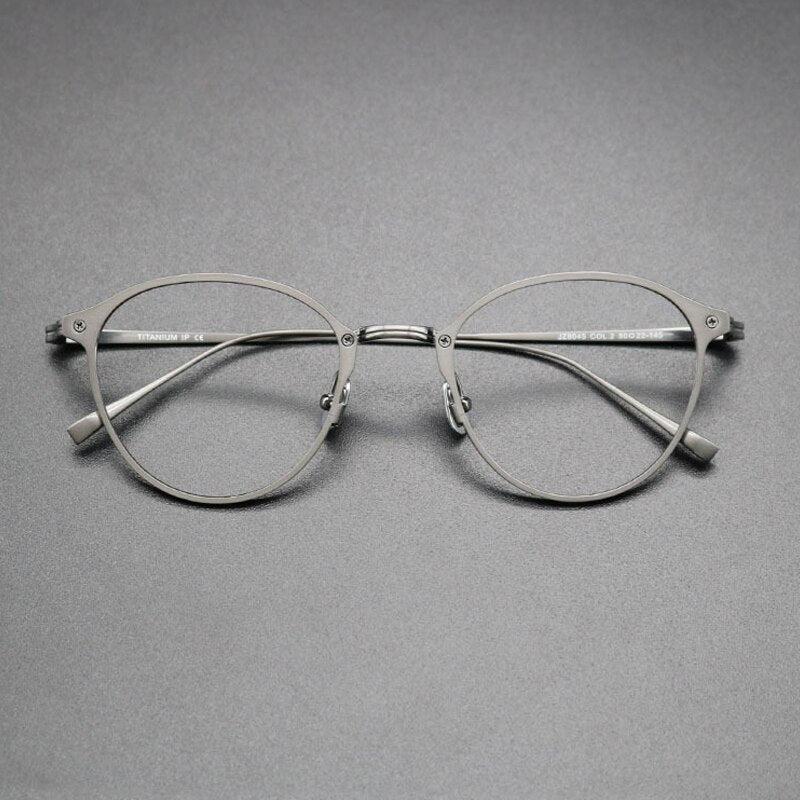 Gatenac Unisex Full Rim Square Titanium Frame Eyeglasses Gxyj574 Full Rim Gatenac 1  