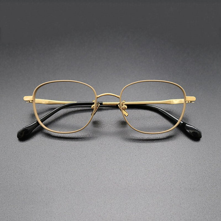 Gatenac Unisex Full Rim Square Titanium Frame Eyeglasses Gxyj616 Full Rim Gatenac 5
