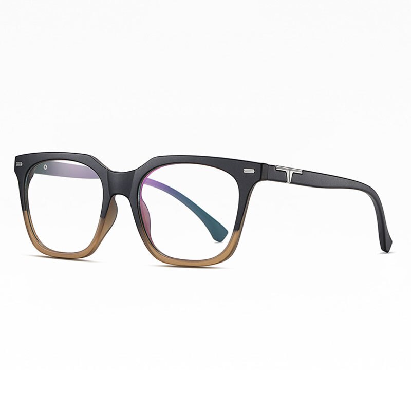 Hotochki Unisex Full Rim Big Square Tr 90 Eyeglasses St6915 Full Rim Hotochki C54-P81
