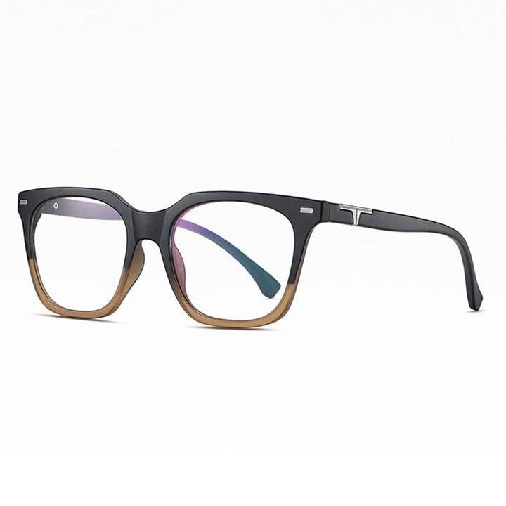Hotochki Unisex Full Rim Big Square Tr 90 Eyeglasses St6915 Full Rim Hotochki C54-P81