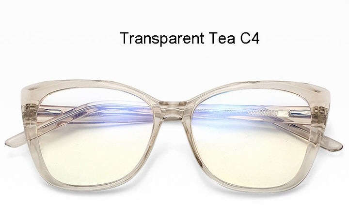 Hotochki Unisex Full Rim Cat Eye TR-90 Resin Frame Eyeglasses 2001 Full Rim Hotochki