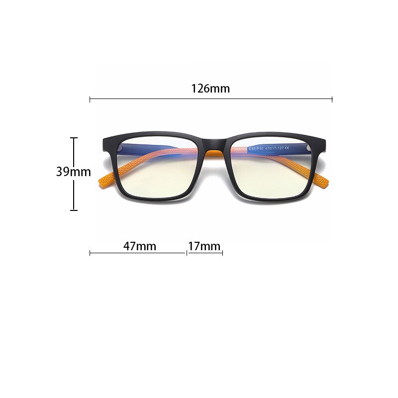 Reven Jate Unisex Children's Full Rim Square Tr 90 Silicone Eyeglasses 5105 Full Rim Reven Jate