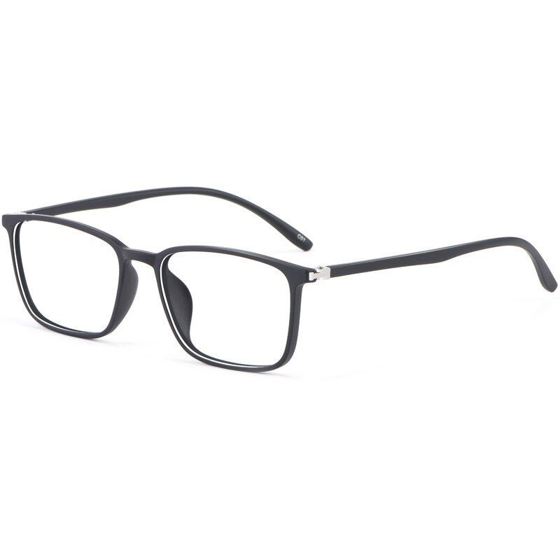 Yimaruili Unisex Full Rim TR 90 Resin Frame Eyeglasses 6633 Full Rim Yimaruili Eyeglasses Brihgt Black
