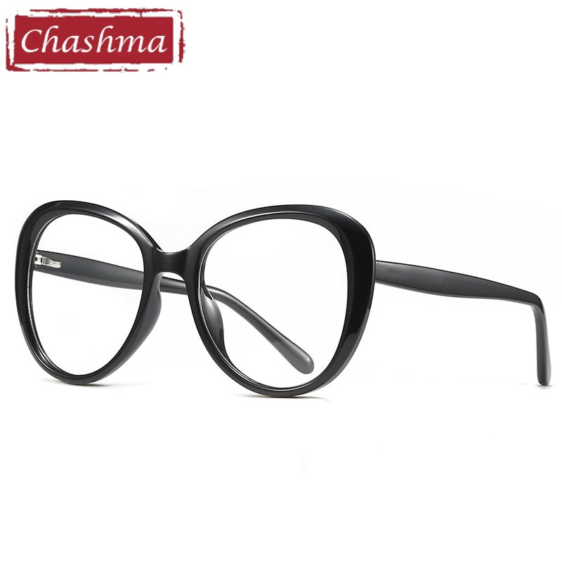 Chashma Women's Full Rim Cat Eye Acetate Eyeglasses 2013 Full Rim Chashma Bright Black