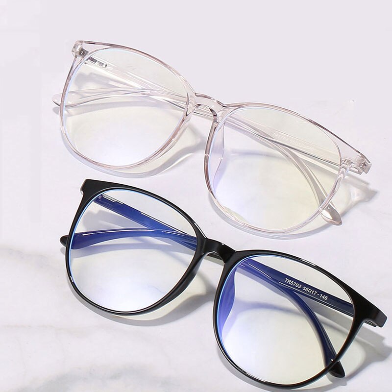Hotony Unisex Full Rim TR 90 Resin Round Frame Eyeglasses 5703 Full Rim Hotony