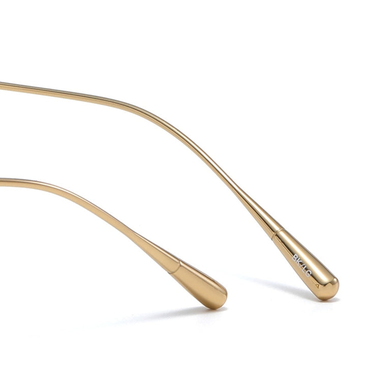 Muzz Men's Full Rim Square Titanium Acetate Frame Eyeglasses 1112 Full Rim Muzz