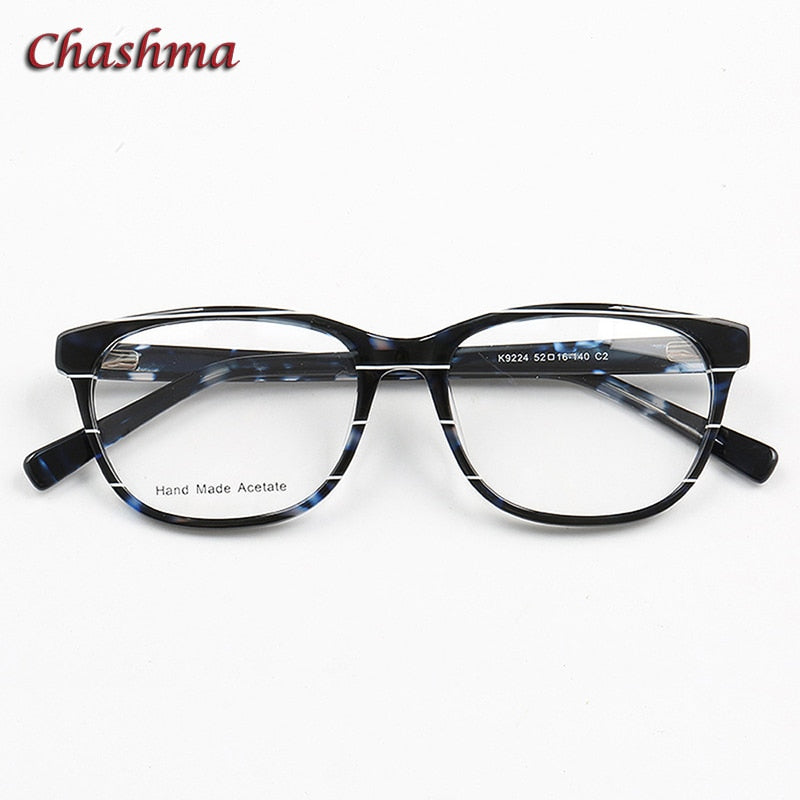 Chashma Ochki Unisex Full Rim Square Cat Eye Acetate Eyeglasses 9224 Full Rim Chashma Ochki