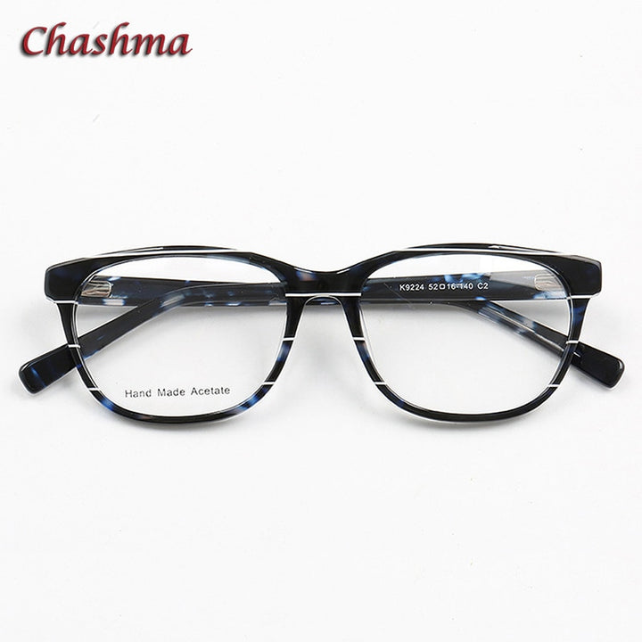 Chashma Ochki Unisex Full Rim Square Cat Eye Acetate Eyeglasses 9224 Full Rim Chashma Ochki