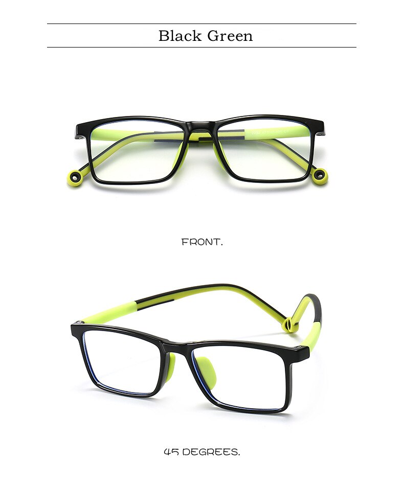 Yimaruili Unisex Children's Full Rim TR 90 Resin Frame Eyeglasses 2232 Full Rim Yimaruili Eyeglasses