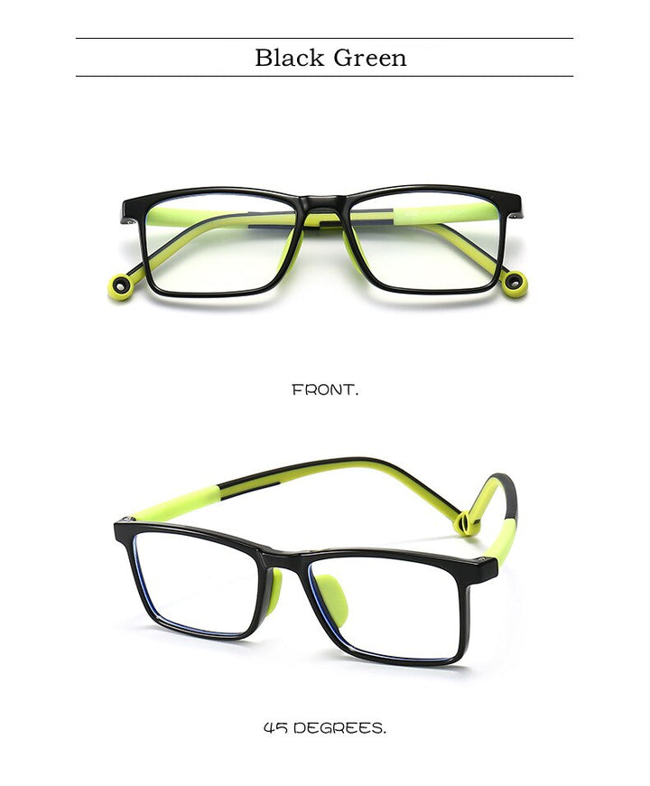 Yimaruili Unisex Children's Full Rim TR 90 Resin Frame Eyeglasses 2232 Full Rim Yimaruili Eyeglasses