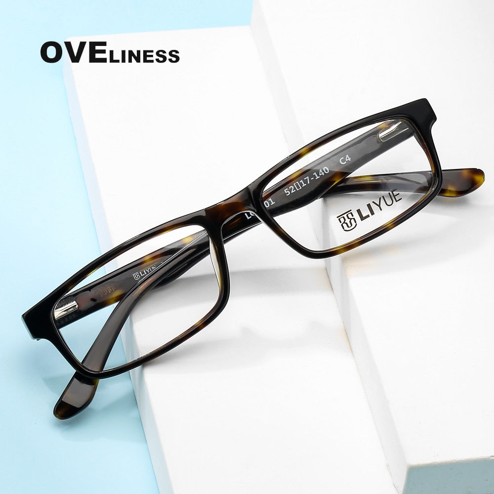 Oveliness Unisex Full Rim Square Acetate Eyeglasses Lg001 Full Rim Oveliness