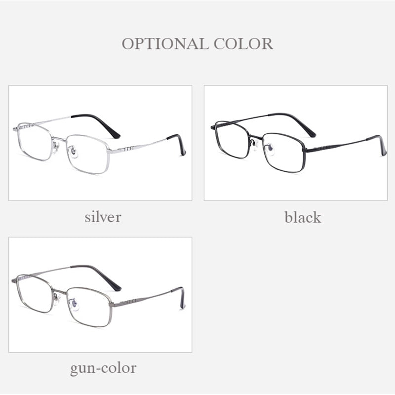 Hotochki Unisex Full Rim Titanium Alloy IP Plated Frame Eyeglasses P15303 Full Rim Hotochki