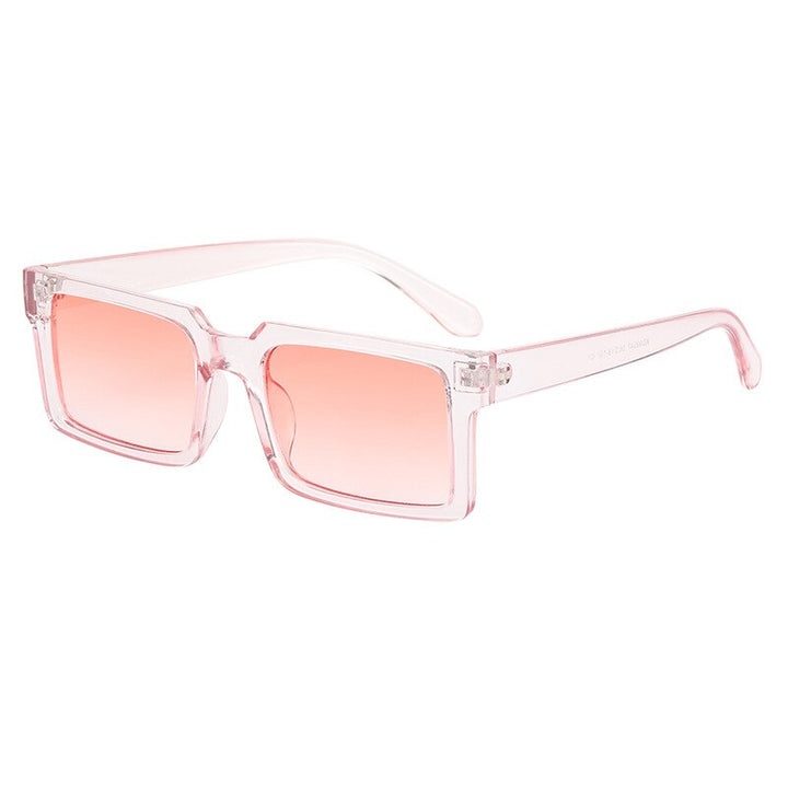 CCspace Women's Full Rim Square Resin Frame Sunglasses 49546 Sunglasses CCspace C4Pink-Pink