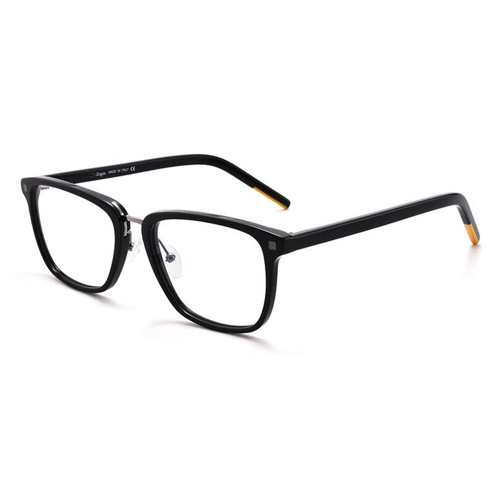Gatenac Unisex Full Rim Square Acetate Frame Eyeglasses Gxyj312 Full Rim Gatenac 2