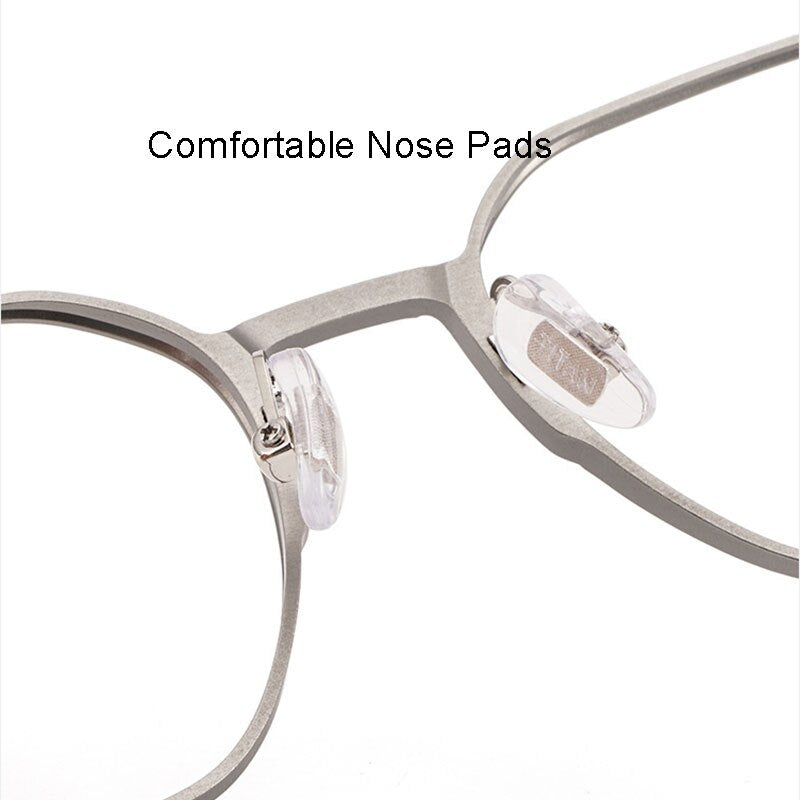 Handoer Unisex Full Rim Polygonal Square Aluminum Magnesium Alloy Eyeglasses 5052 Full Rim Handoer